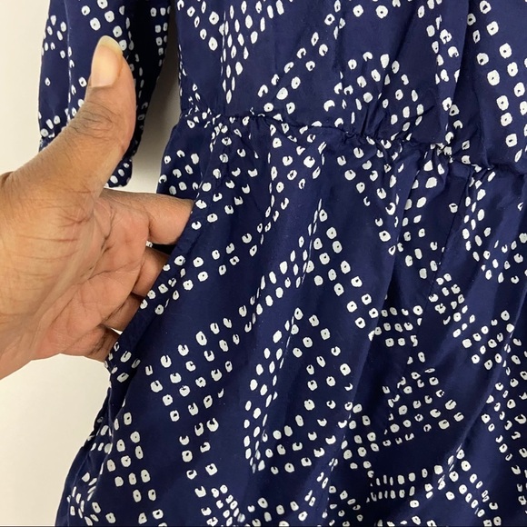 Sanctuary Blue & White Polka Dot Shibori Romper Sz S Summer Vacation - Picture 5 of 12